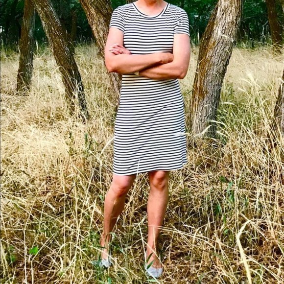 Black and White Striped Dress Size Small - Picture 1 of 5